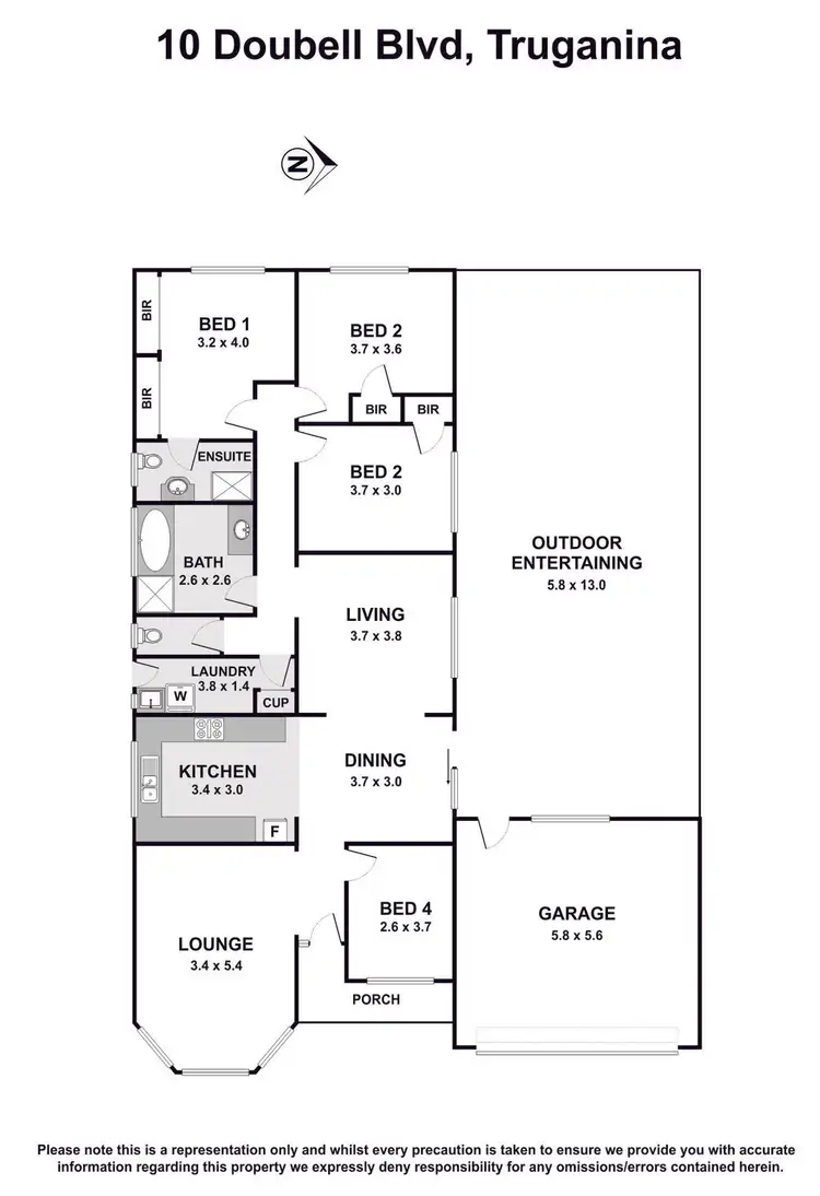 Floorplan of Homely house listing, 10 Doubell Boulevard, Truganina VIC 3029