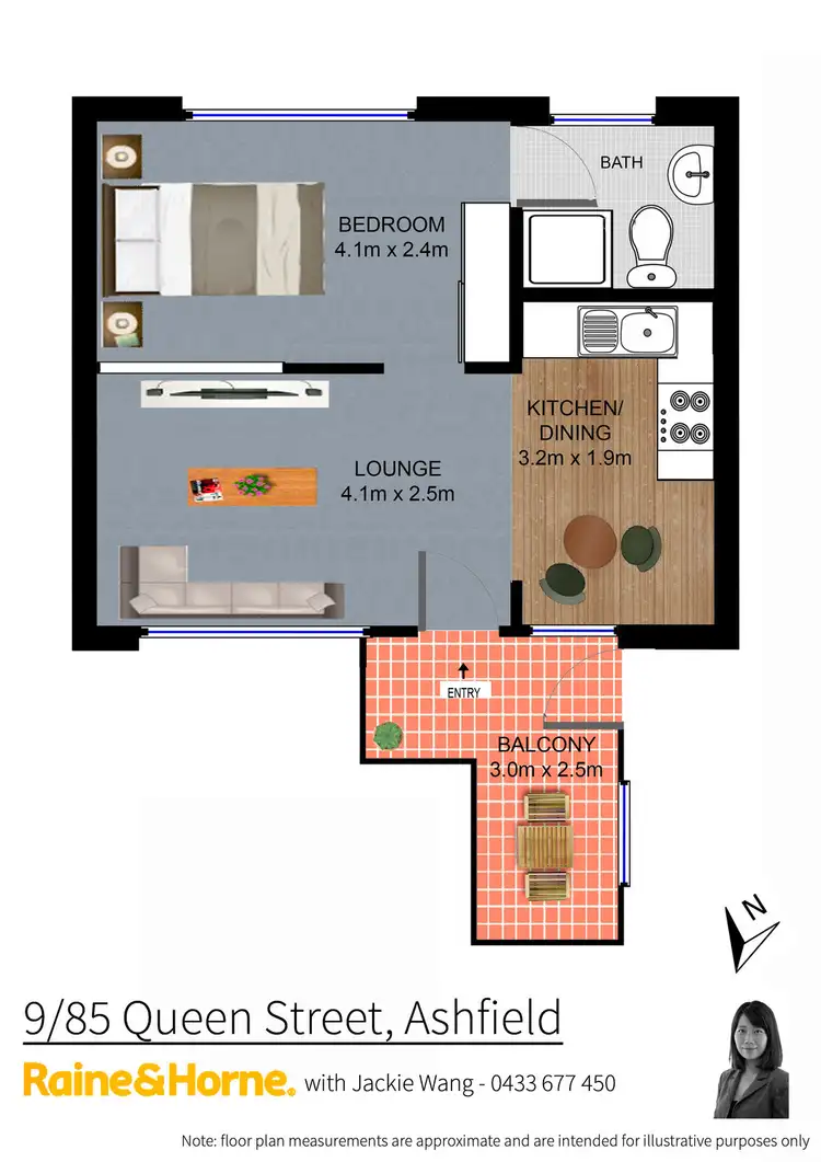 Floorplan of Homely unit listing, 9/85 Queen Street, Ashfield NSW 2131