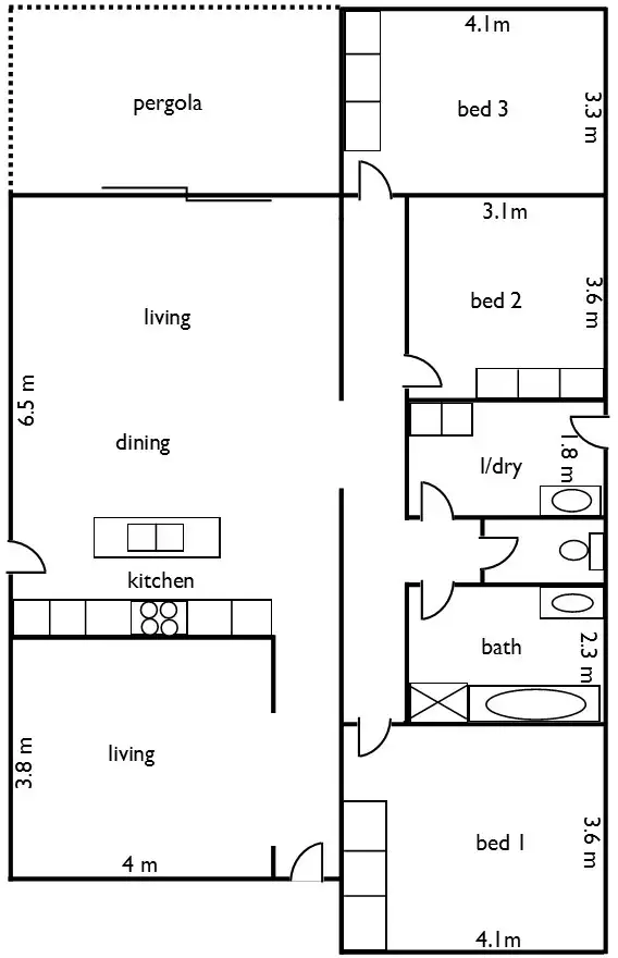 Floorplan of Homely house listing, 10 Jubilee Crescent, Naracoorte SA 5271