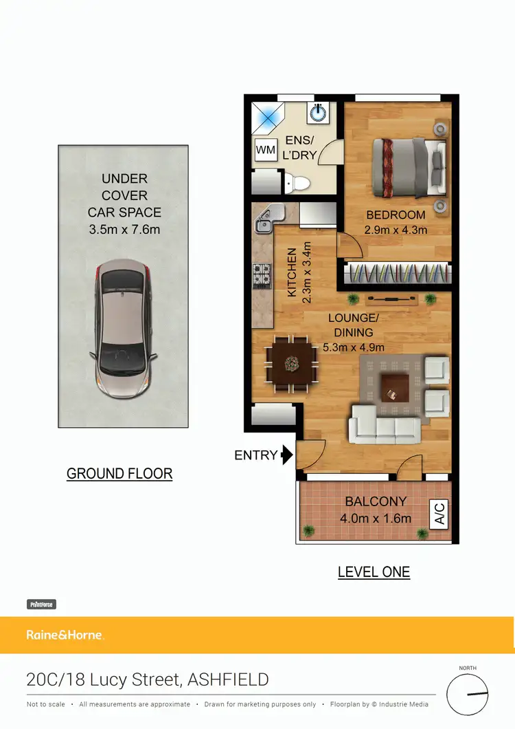 Floorplan of Homely unit listing, 20c/18 Lucy Street, Ashfield NSW 2131