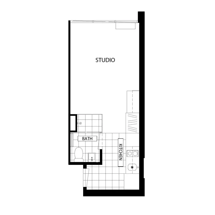Floorplan of Homely apartment listing, 406/181 A'Beckett Street, Melbourne VIC 3000