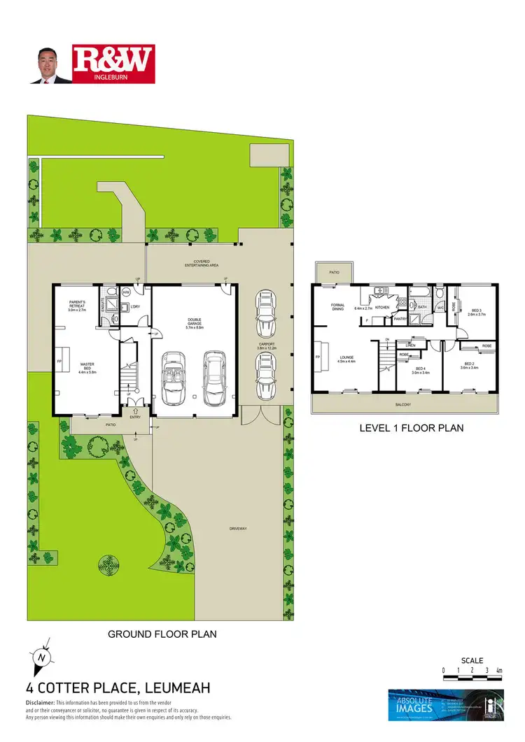 Floorplan of Homely house listing, 4 Cotter Place, Leumeah NSW 2560