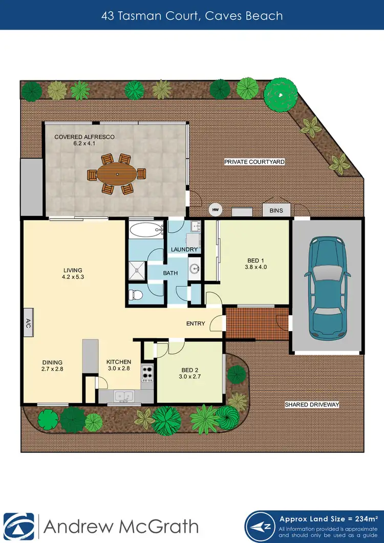 Floorplan of Homely house listing, 43 Tasman Court, Caves Beach NSW 2281