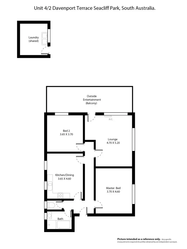 Floorplan of Homely unit listing, 4/2 Davenport Terrace, Seacliff Park SA 5049