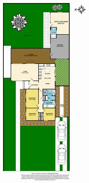 Floorplan of Homely house listing, 34 Tatura Crescent, Broadmeadows VIC 3047