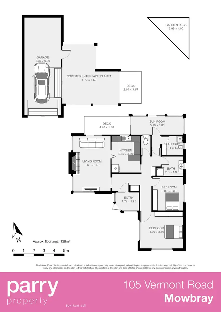 Floorplan of Homely house listing, 105 Vermont Road, Mowbray TAS 7248