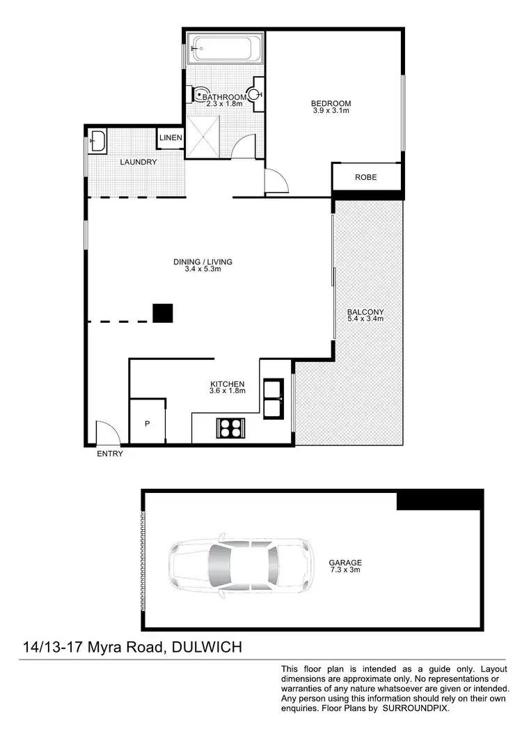 Floorplan of Homely unit listing, 14/13 Myra Road, Dulwich Hill NSW 2203