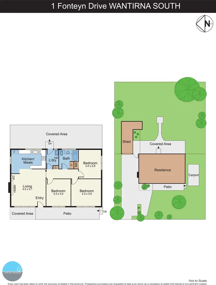 Floorplan of Homely house listing, 1 Fonteyn Drive, Wantirna South VIC 3152