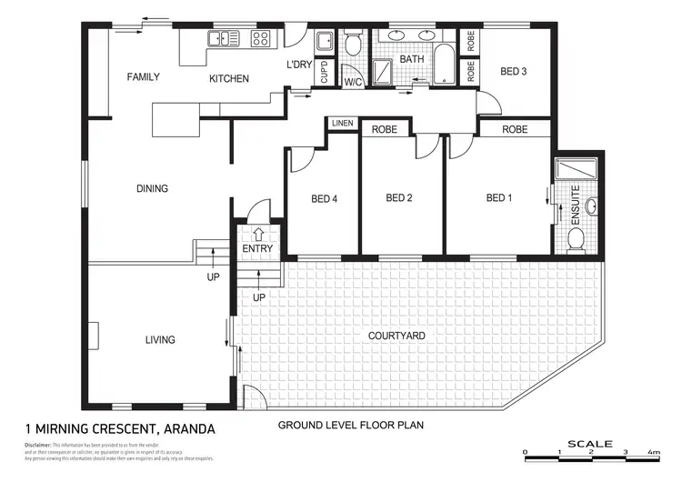 Floorplan of Homely house listing, 1 Mirning Crescent, Aranda ACT 2614
