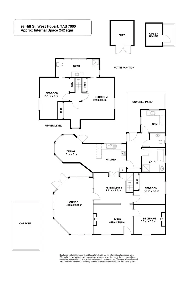 Floorplan of Homely house listing, 92 Hill Street, West Hobart TAS 7000