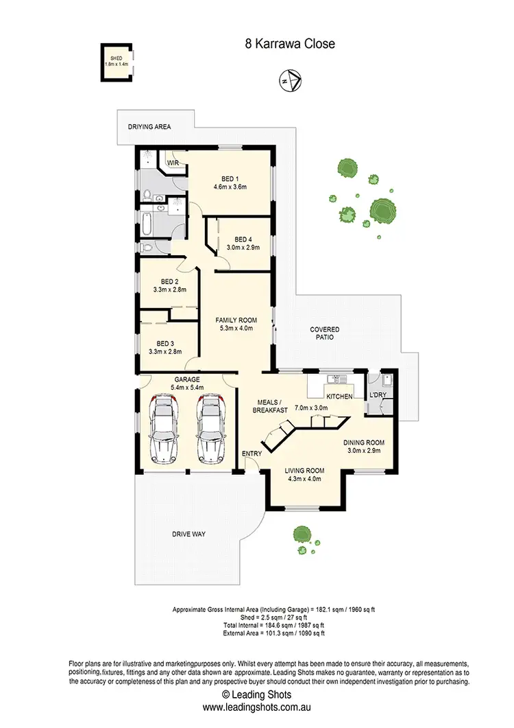 Floorplan of Homely house listing, 8 Karrawa Close, Carseldine QLD 4034