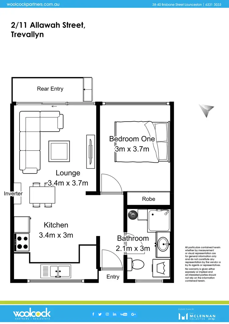 Floorplan of Homely house listing, 2/11 Allawah Street, Trevallyn TAS 7250