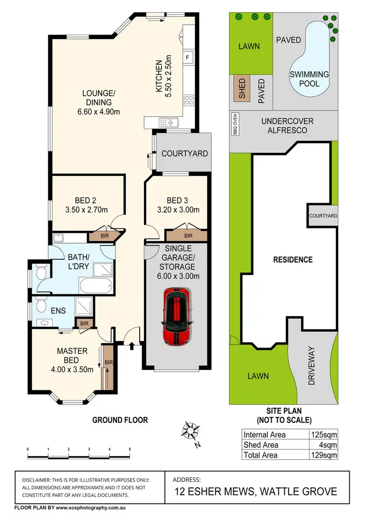 Floorplan of Homely house listing, 12 Esher Mews, Wattle Grove NSW 2173