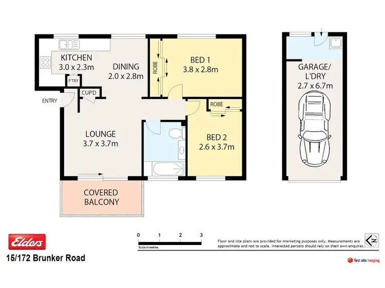 Floorplan of Homely unit listing, 15/172 Brunker Road, Adamstown NSW 2289