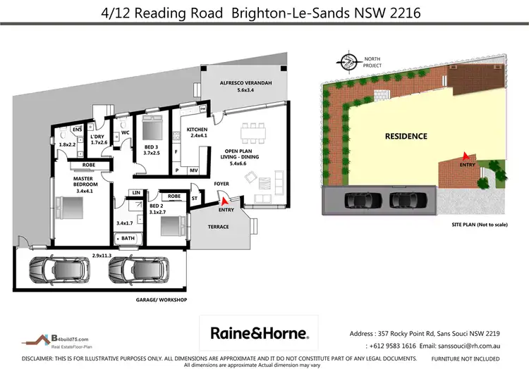 Floorplan of Homely villa listing, 4/12 Reading Road, Brighton-le-sands NSW 2216