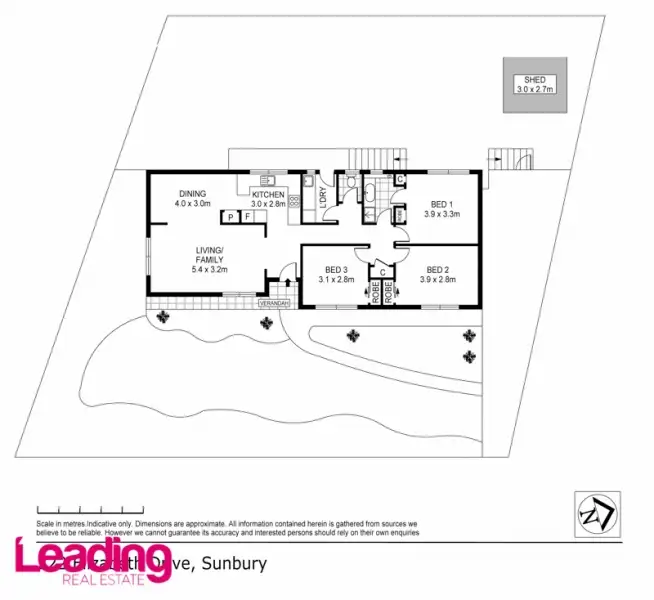 Floorplan of Homely house listing, 222 Elizabeth Drive, Sunbury VIC 3429