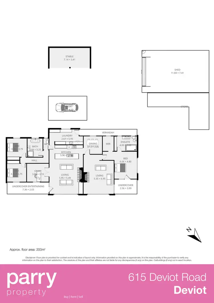 Floorplan of Homely house listing, 615 Deviot Road, Deviot TAS 7275