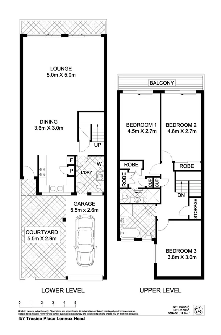 Floorplan of Homely unit listing, 4/7 Tresise Place, Lennox Head NSW 2478