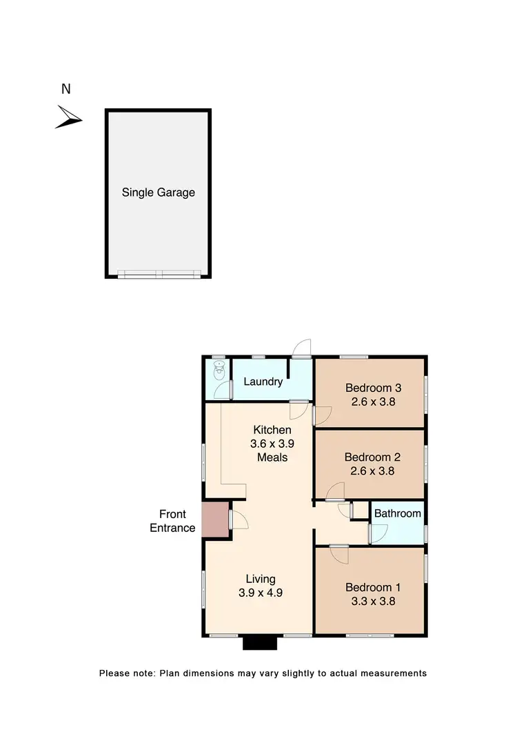 Floorplan of Homely house listing, 61 Maple Avenue, Wendouree VIC 3355