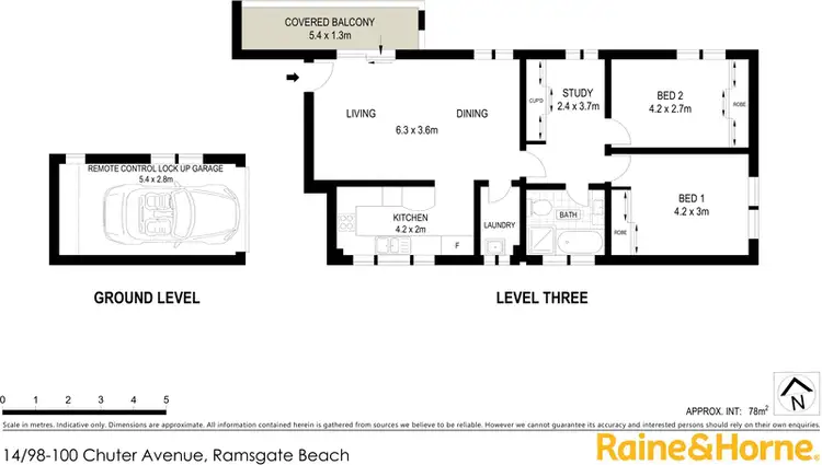 Floorplan of Homely unit listing, 14/98-100 Chuter Avenue, Ramsgate Beach NSW 2217