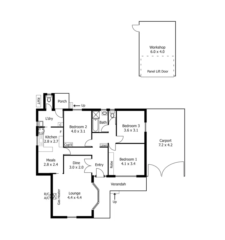 Floorplan of Homely house listing, 6 Elizabeth Road, Christie Downs SA 5164