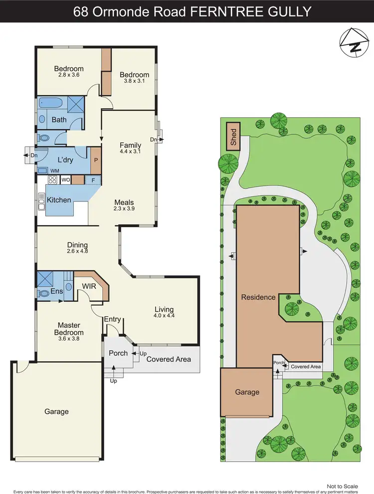 Floorplan of Homely house listing, 68 Ormonde Road, Ferntree Gully VIC 3156