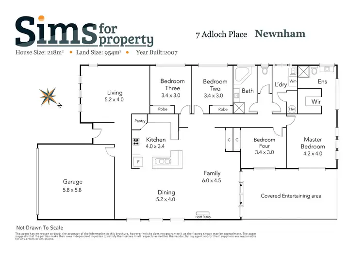 Floorplan of Homely house listing, 7 Adloch Place, Newnham TAS 7248