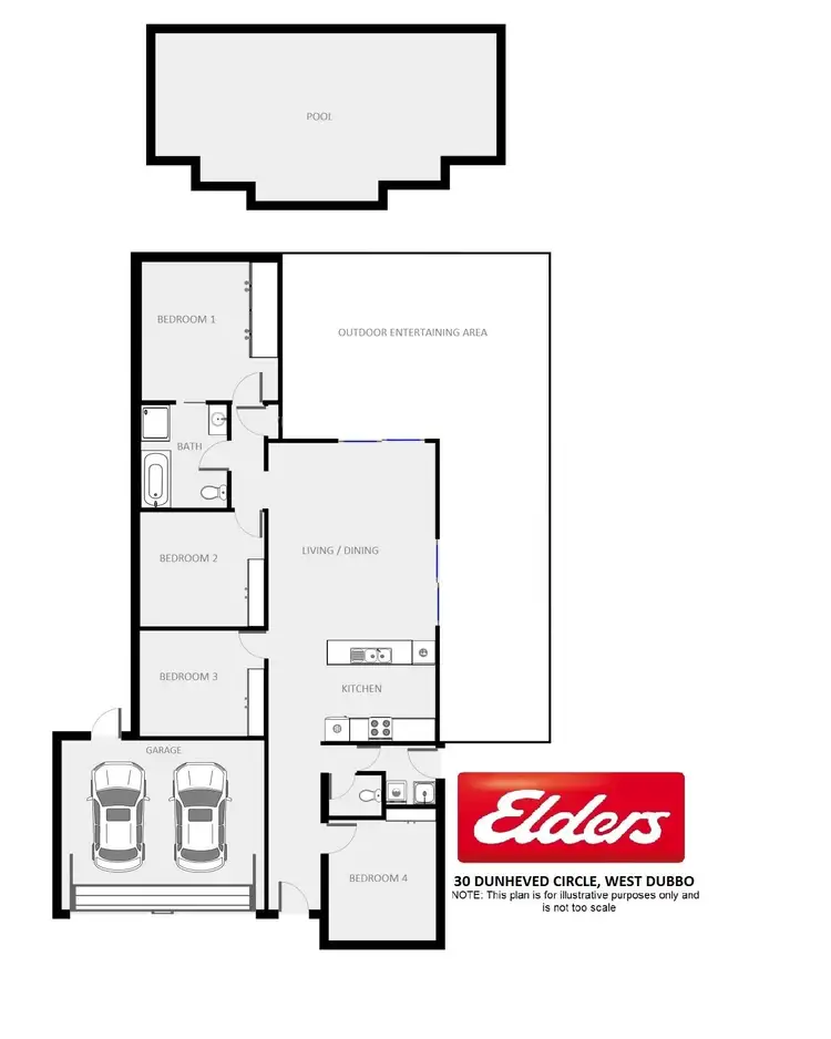 Floorplan of Homely house listing, 30 Dunheved Circle, Dubbo NSW 2830