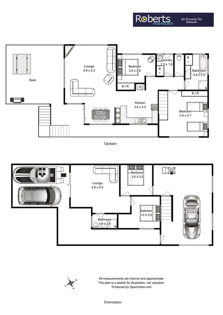 Floorplan of Homely house listing, 60 Rowella Road, Sidmouth TAS 7270