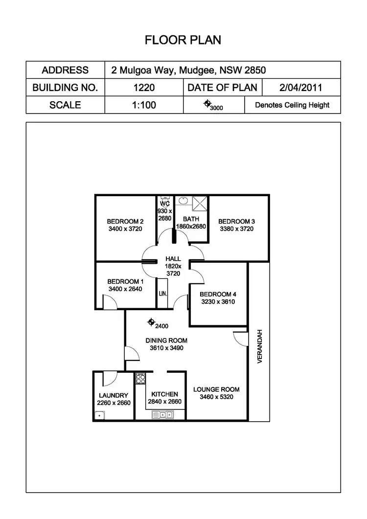 Floorplan of Homely house listing, 2 Mulgoa Way, Mudgee NSW 2850