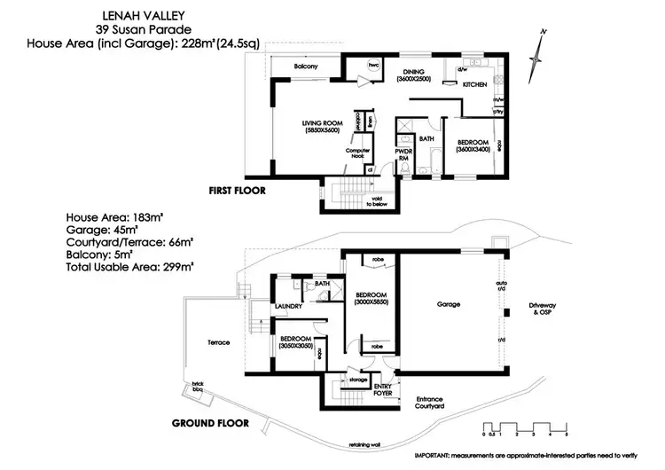 Floorplan of Homely house listing, 39 Susan Parade, Lenah Valley TAS 7008