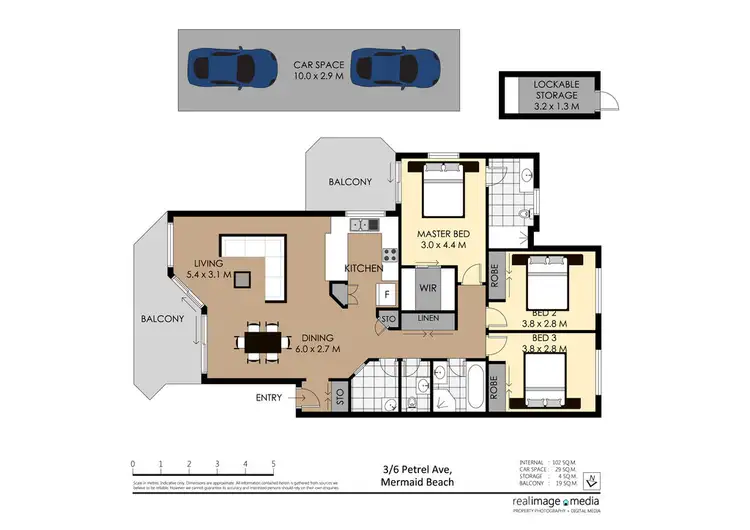 Floorplan of Homely unit listing, Unit @ 6 Petrel Avenue, Mermaid Beach QLD 4218