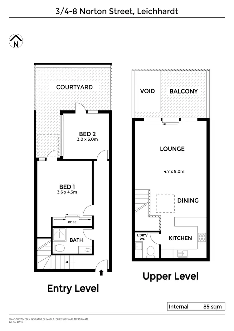 Floorplan of Homely apartment listing, 3/4-8 Norton Street, Leichhardt NSW 2040