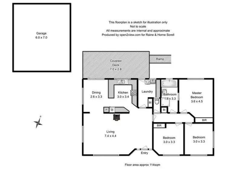 Floorplan of Homely house listing, 28 Honolulu Street, Midway Point TAS 7171