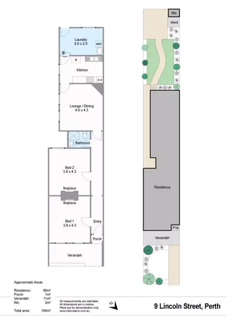 Floorplan of Homely house listing, 9 Lincoln Street, Perth WA 6000