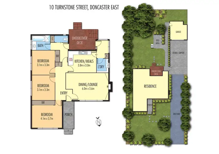 Floorplan of Homely house listing, 10 Turnstone Street, Doncaster East VIC 3109