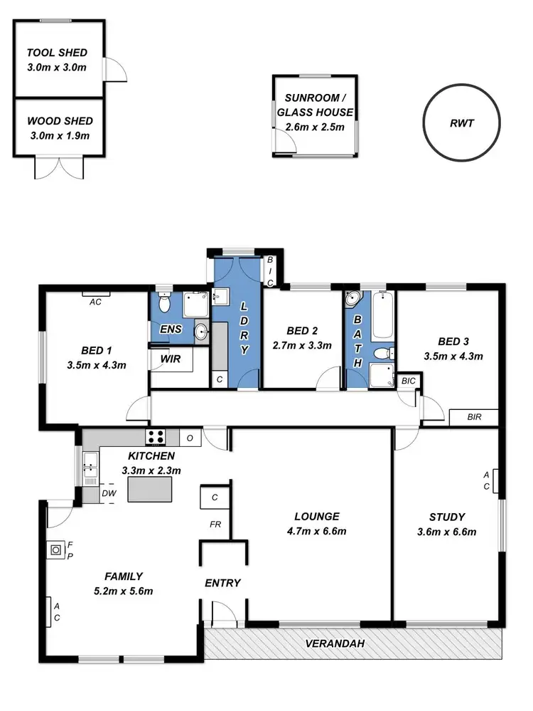 Floorplan of Homely house listing, 103 Rapid Drive, Mccracken SA 5211