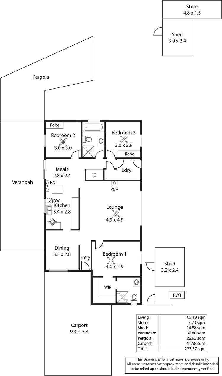 Floorplan of Homely house listing, 17 Judith Drive, Athelstone SA 5076
