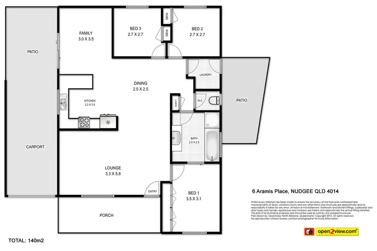 Floorplan of Homely house listing, 6 Aramis Place, Nudgee QLD 4014