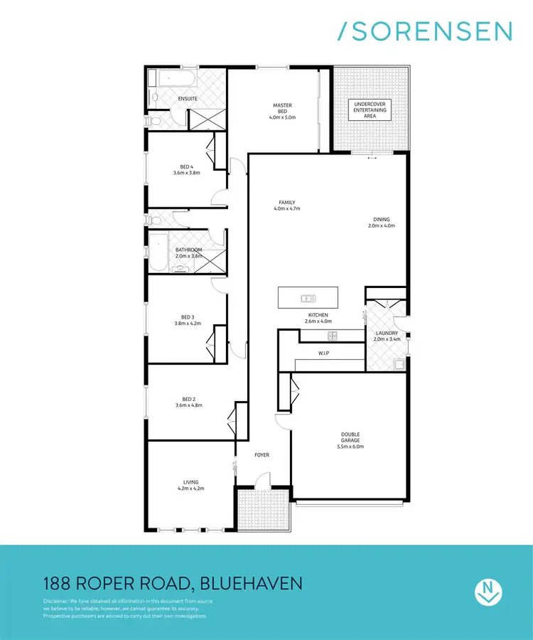 Floorplan of Homely house listing, 188 Roper Road, Blue Haven NSW 2262