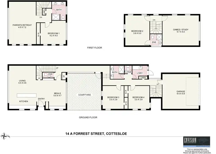 Floorplan of Homely house listing, 14A Forrest Street, Cottesloe WA 6011