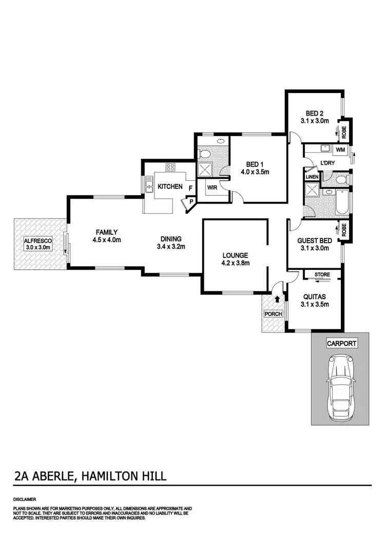 Floorplan of Homely house listing, 2A Aberle Street, Hamilton Hill WA 6163
