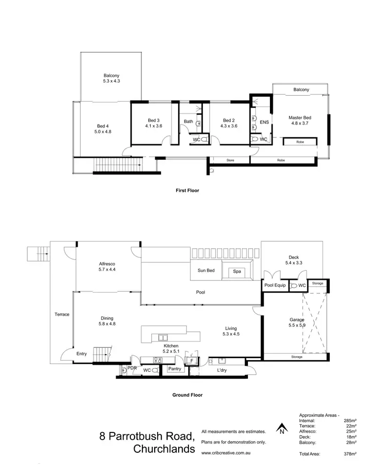 Floorplan of Homely house listing, 8 Parrotbush Road, Churchlands WA 6018