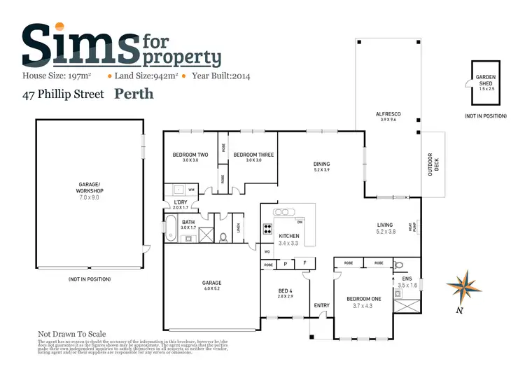 Floorplan of Homely house listing, 47 Phillip Street, Perth TAS 7300