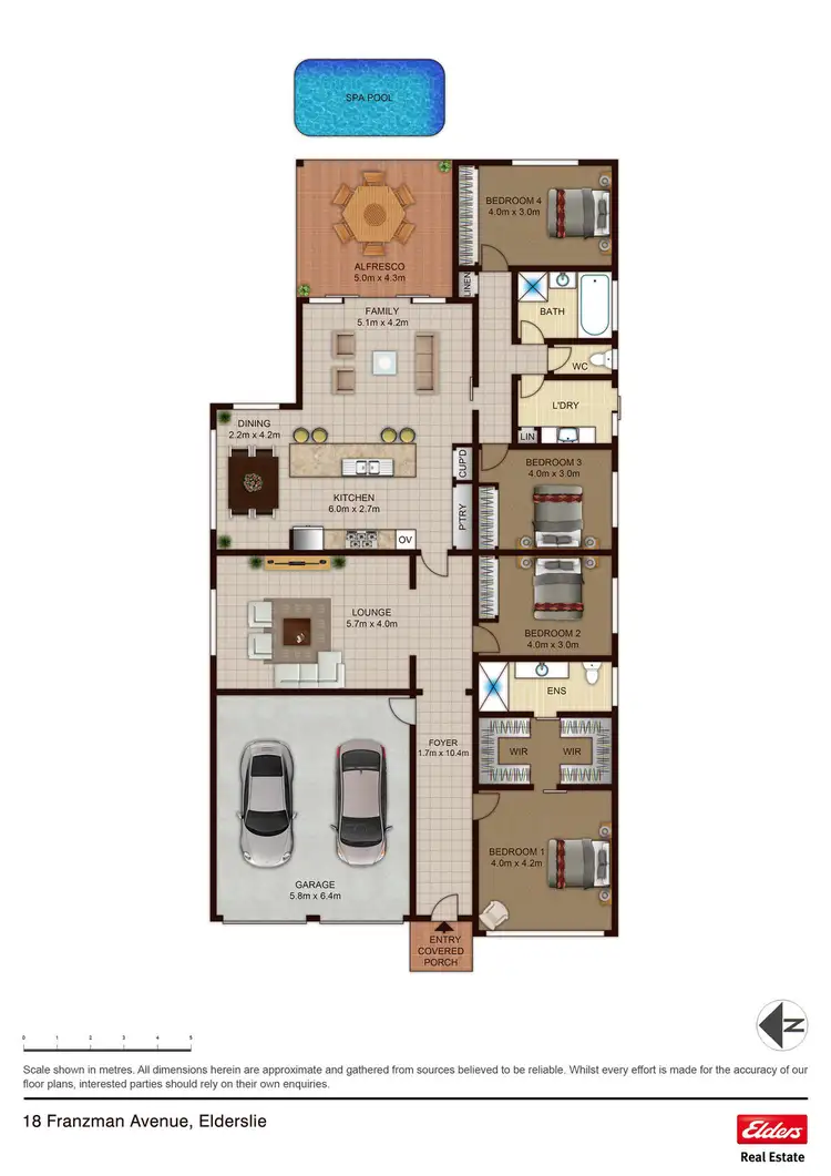 Floorplan of Homely house listing, 18 Franzman Avenue, Elderslie NSW 2570