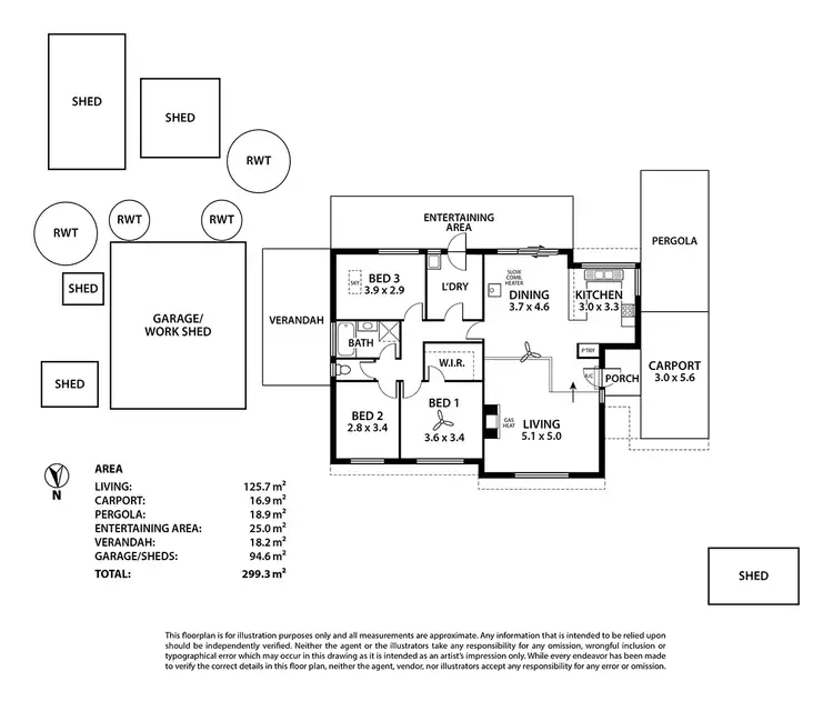 Floorplan of Homely house listing, 1 Blacker Road, Strathalbyn SA 5255