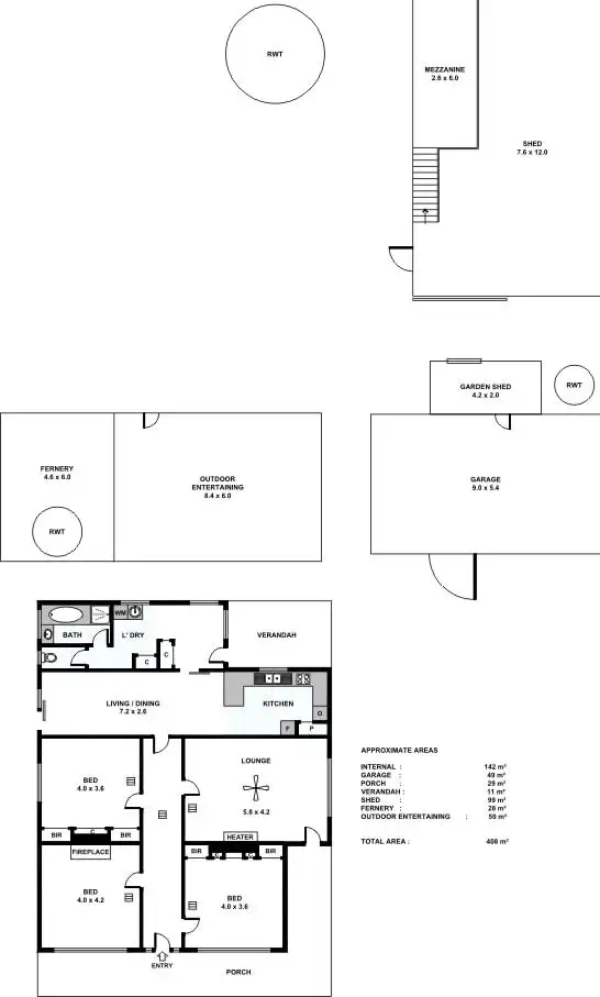 Floorplan of Homely house listing, 9 Barnet Road, Evanston SA 5116