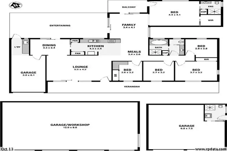 Floorplan of Homely house listing, 257 Hermitage Rd, Kurrajong Hills NSW 2758