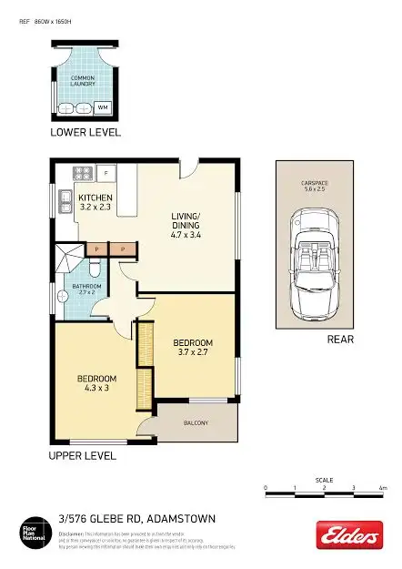 Floorplan of Homely apartment listing, 3/576 Glebe Road, Adamstown NSW 2289