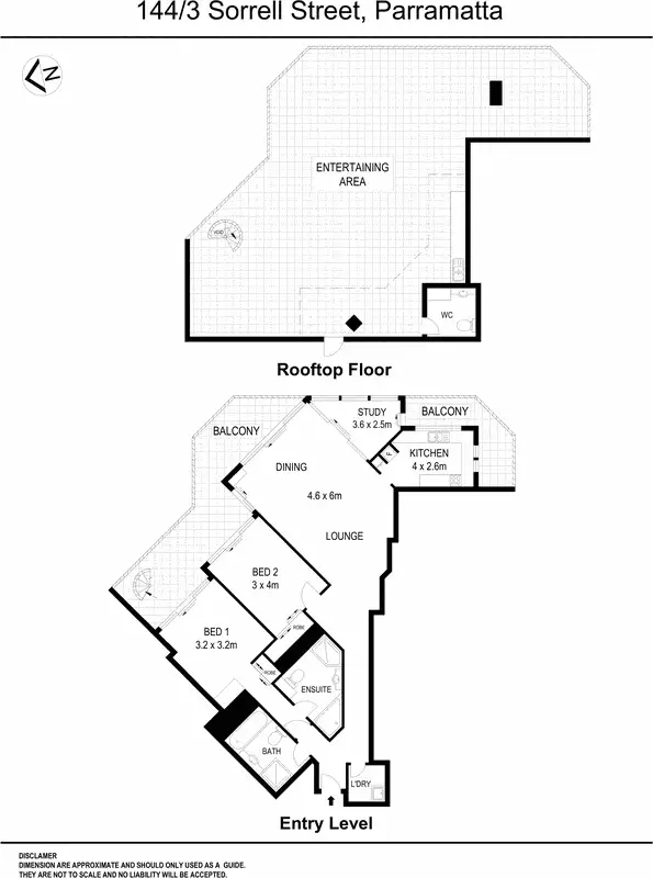 Floorplan of Homely apartment listing, 144/3 Sorrell Street, Parramatta NSW 2150